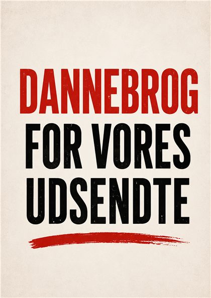 Dannebrog for vores udsendte · 5. september 2026
